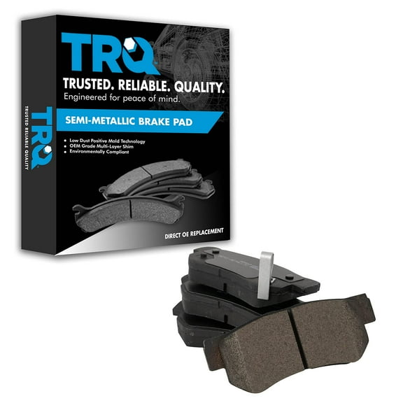 TRQ Rear Semi Metallic Brake Pad Set for Azera Elantra Santa Fe Sonata BFA73738