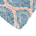 thumbnail image 3 of Jordan Manufacturing 19" x 19" Andorra Tiger Lily Navy Damask Square Tufted Outdoor Wicker Seat Cushion (2 Pack), 3 of 11