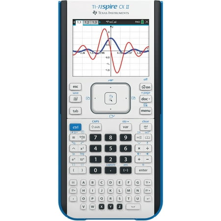 Texas Instruments, TEXNSPIRECXII, Nspire CX II Graphing Calculator, 1 Each,