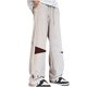 thumbnail image 1 of Pantalones largos para hombre, de color liso, con bolsillo y cordón, informales, rectos, con estampado de granos de maíz y piernas atadas, pantalones gruesos para hombre., 1 of 3