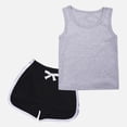thumbnail image 5 of Gerichy Girls Summer Outfits, Girl's 2 Piece Outfits Sleeveless Round Neck Tops And Shorts With Pockets Casual Summer Shorts Sets, 5 of 5