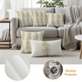 thumbnail image 6 of Yellow Fruit Outdoor Pillow Covers 20"x20" Set of 2,Waterproof Throw Pillow Covers for Patio Furniture,Vintage Country Leaves Berries Blue Plants Decorative Cushion Pillowcases for Garden Couch Sofa, 6 of 9