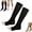 Black-O, variant on Zippra Zipper Compression Socks for Men, Zippra Medical Compression Socks 15-20mmHg Easy On/Off with Zipper, Graduated Support, Breathable Nylon-Spandex for Travel, Running, & Daily Wear(XXL)