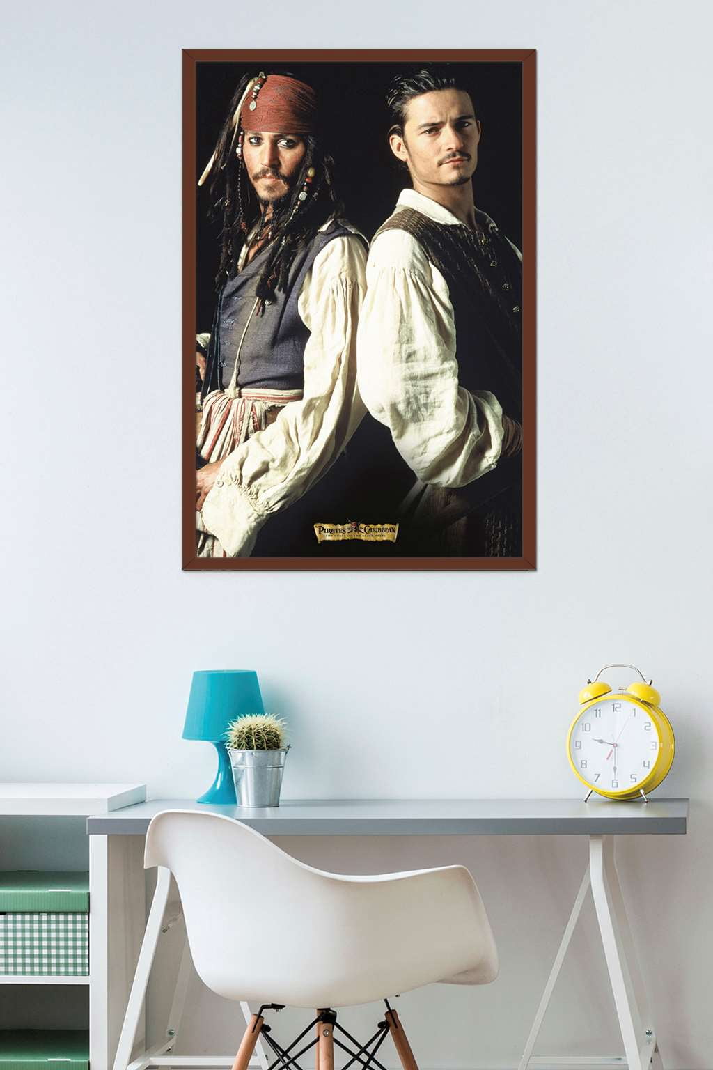 Disney Pirates of the Caribbean: The Curse of the Black Pearl - Duo Wall Poster, 22.375" x 34", Framed