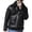 Black, variant on Lovskoo Mens Winter Coats Fuzzy Fleece Lined Leather Jacket Long Sleeve Zipper Thick Warm Lapel Collar Solid Color Trucker Jacket Coffee