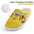 thumbnail image 4 of The Cuphead Show Mugman Kid's Cotton Slippers Winter Warm Soft Plush Slippers with Rubber Sole Non-Slip Indoor Outdoor Slip on Shoes Fluffy House Slippers For Boys Girls Teen, 4 of 8