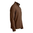 thumbnail image 4 of Mens Waffle Knit Polo Shirts Quarter Zip Up Long Sleeve Pullover Lightweight Fashion Casual Slim Fit Collar Golf Shirt, 4 of 8