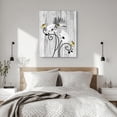 thumbnail image 4 of Floral Canvas Wall Art - Daisy & Butterfly Botanical Wall Decor, Rustic Farmhouse Pictures for Living Room, Bedroom, Bathroom & Home Office, 4 of 7