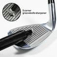 thumbnail image 4 of LYMAYTER Golf Ditch Cleaner Stainless Portable Wear-resistant Golf Club Sharpener Re-Grooving Tool Wedges Golf Club Cleaner Golf Club, 4 of 8