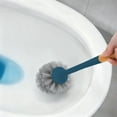 thumbnail image 4 of Toilet Brush Wall Mounted, Long Handle Bathroom Cleaning Brush with Dense Bristles for Tight Space and No Dead Angle Cleaning, Toilet Bowl Cleaner with Base for Bathroom Home Apartment, 4 of 6