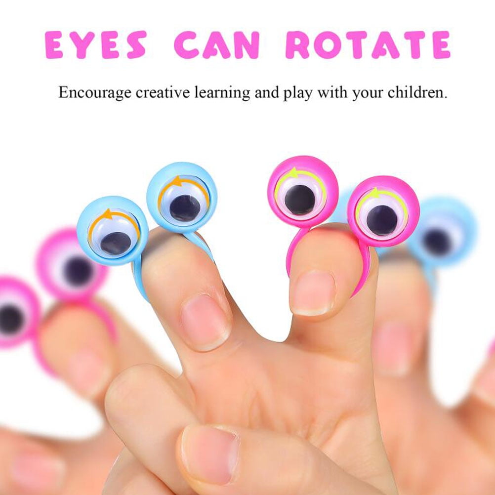 Frcolor 24Pcs Eye Finger Puppets Eye Rings Eyeball Ring Party Favor