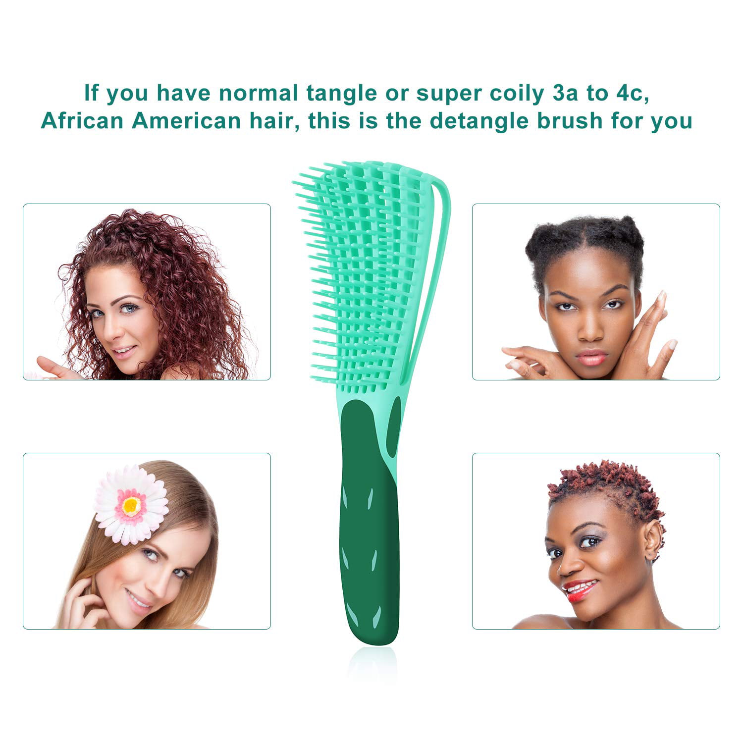 Detangling Brush For Afro America/African Hair Textured 3a To 4c Kinky  Wavy/ Curly/Coily/Wet/Dry/Oil/Thick/Long Hair, Hair Detangler For Beautiful  Shiny Curls (3, Purple Green Pink) Nailshining | Pack Detangling Brush For  Curly Hair,afro