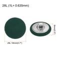 thumbnail image 2 of Unique Bargains 10pcs 28L Fabric Cloth Covered Button 18mm Round Metal Shank Sewing Buttons for Suits Dress Blouses, Army Green, 2 of 5