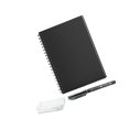 thumbnail image 2 of serony Carnet Réutilisable Intelligent Ligné avec Stylo Carnet Effaçable Noir Carnet Effaçable Bloc-Notes Journal Dessin Scolaire A5, 2 of 9