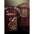 thumbnail image 6 of 2026 Mexico Soccer Jersey, Men’s V-Neck Short Sleeve Sports Fans Shirt for Game Day, Training, Travel, and Casual Wear Red Size:3XL, 6 of 11