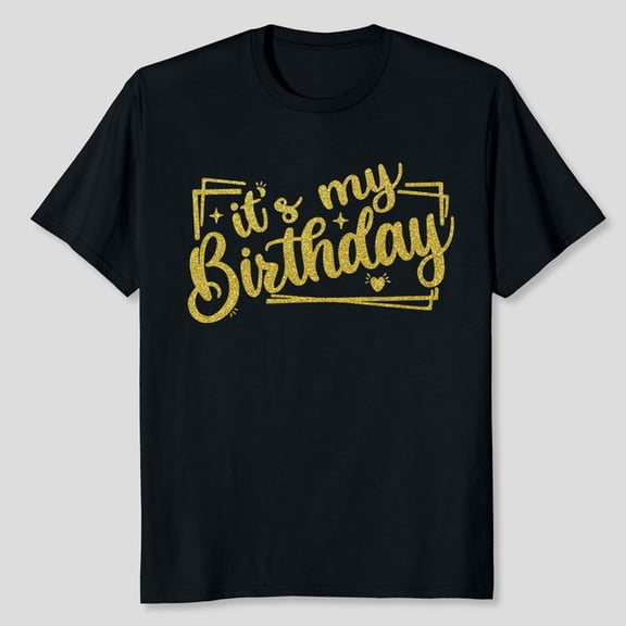 It’s My Birthday T-Shirt Birthday Queen Sequin Birthday Girl Tee Tops, Men's And Women's Graphic Tee 100% Cotton by TBun, Full Sizes S-5XL