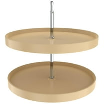 Rev-A-Shelf 6012-28-52 Classic Double 2 Tier 28" Full Circle Lazy Susan - Almond
