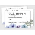 thumbnail image 4 of Inkdotpot 50 Blank RSVP Cards With White Envelopes Floral 4"x6" Response Cards-RSVP Reply Card For Wedding-Bridal Shower-Baby Shower-Rehearsal Dinner, 4 of 7