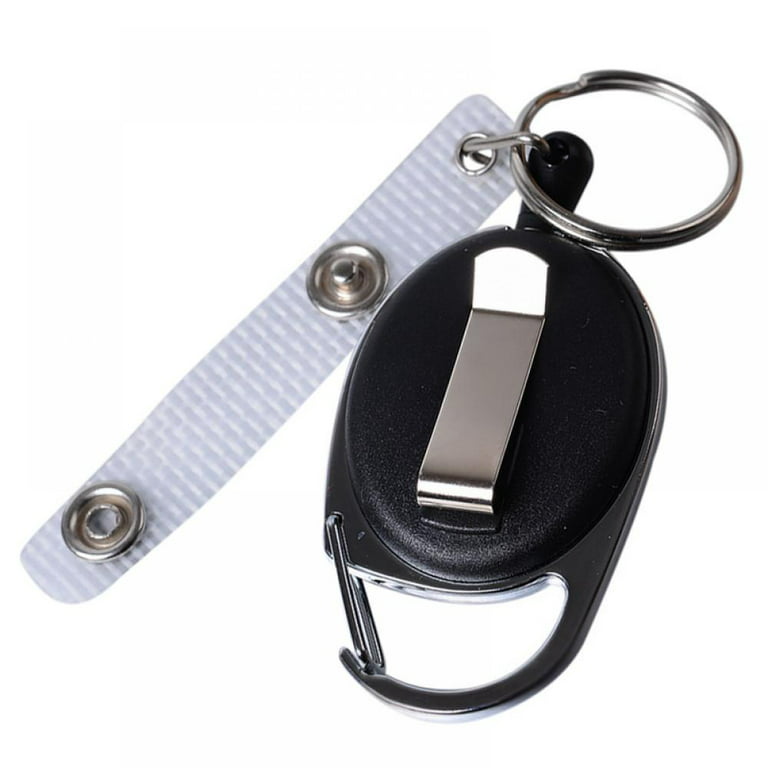 4 Pack Retractable Keychain, Heavy Duty Retractable Badge Reel