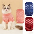 thumbnail image 4 of Pet Clothing Valentine’s Day Sweater for - Knit Festive Warmwear for Cats Dogs for Cat Dog Valentines Day Outfit, 4 of 7