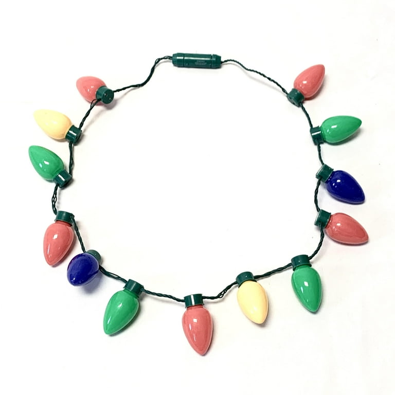 Walmart christmas light clearance necklace