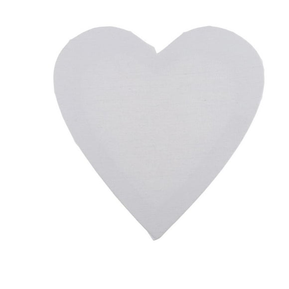 Panel de Lona de Pintura Macarena Corazón 79 pulgadas Lienzo Estirado Blanco