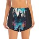 thumbnail image 2 of Balery Artistic Moon Valley Wolf Pantalones cortos deportivos para mujer con forro y dos bolsillos, elásticos, para entrenamiento, gimnasio, yoga-Medium, 2 of 7