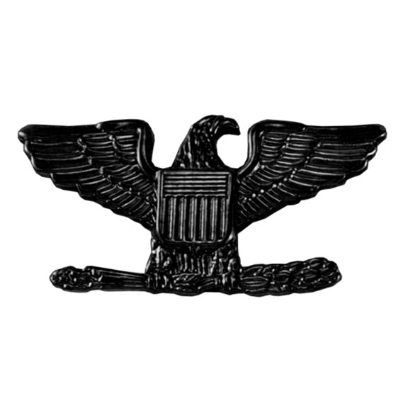 Hero’s Pride Colonel Insignia Pin – Mini 3/4", Set of 2, Black Finish