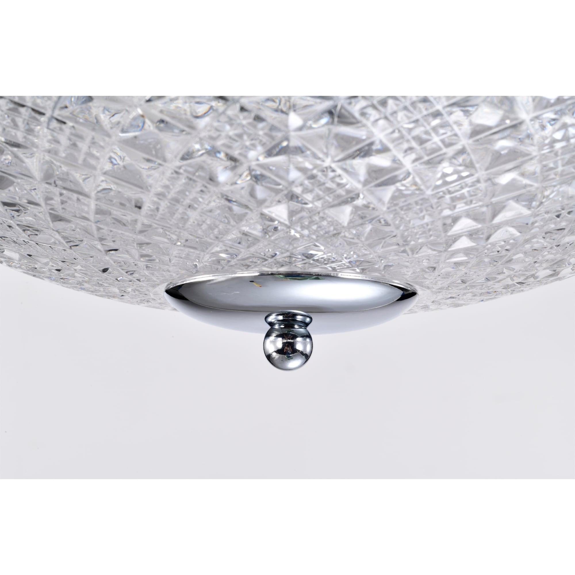 Warehouse of Tiffany AY16Y16CR Callen 52 in. 3-Light Indoor Chrome Finish Ceiling Fan with Light Kit