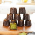 thumbnail image 6 of CHEFMADE Mini Canele Mold Cake Pan, 12-Cavity Non-Stick Mini Canele Muffin Bakeware Cupcake Pan for Oven Baking (Champagne Gold), 6 of 7