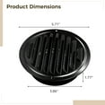 thumbnail image 4 of 2 Pcs Round Vent Covers, 4 Inch Stainless Steel Air Vents, Louvered Grille Covers with Built-in Screen Mesh for 4 Inch Vent Systems, Easy Installation, Wind and Rain Protection, 4 of 5