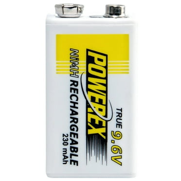 Powerex MHR9V Powerex 9.6V 230mAh 1-Pack Rechargeable Battery