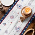 thumbnail image 3 of Independence Day Truck Table Runner 72 Inches, Blue Star Firework 4th of July Wood Bed Runner Dresser Scarves Tabletop for Indoor Outdoor Parties/Ceremony/Banquet, 16" x 72", 3 of 9