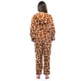 thumbnail image 3 of Just Love Adult Bodysuit with Animal Prints / Pajamas (Giraffe, X-Large), 3 of 5
