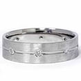 thumbnail image 2 of Pompeii Mens White Gold Comfort Fit SI Diamond Wedding Band New (G/H,I1), 2 of 3