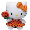 TY Beanie Baby - HELLO KITTY (Halloween Pumpkin Lollipop - 6 inch)