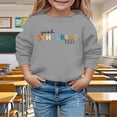 thumbnail image 2 of Sweatshirts Girls Long Sleeve Grey Sweatshirt Girls 2025 Back to School Outfits Fall Winter Clothes 4T Toddler Girl Clothes, 2 of 5