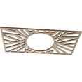 thumbnail image 2 of 22"W x 11"H x 8 1/8"ID x 1/4"T Hoover Wood Fretwork Pierced Ceiling Medallion, Birch, 2 of 3