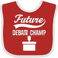 thumbnail image 3 of Inktastic Future Debate Champ Debating Boys or Girls Baby Bib, 3 of 4