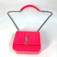 thumbnail image 6 of Pre-Owned Saint Laurent Paris 538439 YSL Chain Crossbody bag Shoulder Bag Pink Based (Good), 6 of 15