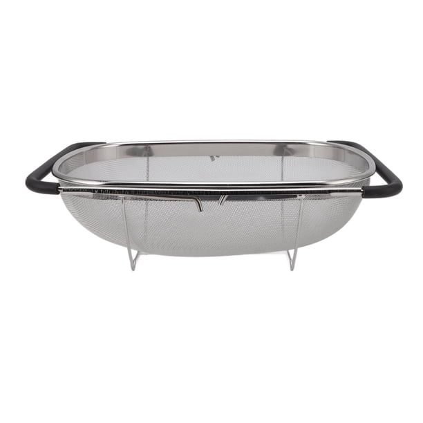Colador Sobre El Fregadero, Colador Telescópico De Acero Inoxidable, Cesta Con De Goma, Colador Para Fregadero De Cocina, Herramienta De Cesta