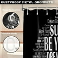 thumbnail image 6 of Inspirational Shower Curtain Positive Affirmations Motivational Bathroom Decor Quotes Black and White Bath Curtain, Waterproof Cloth Fabric with Hooks, 72x72 inch, 6 of 6