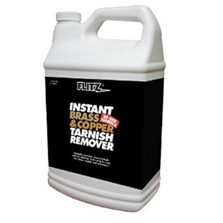 Flitz BC 01810 Instant Brass and Copper Tarnish Remover, 1-Gallon,