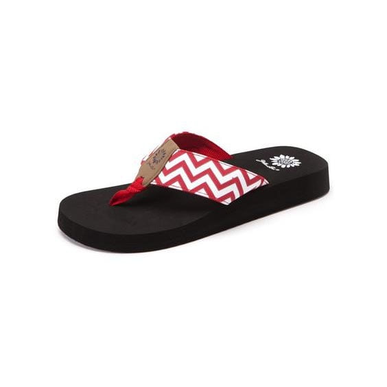 yellow box flip flops size 6