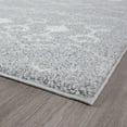 thumbnail image 5 of Wembley Shag Contemporary Shag Thick Light Gray and White Area Rug, 3' x 5', 5 of 7
