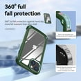 thumbnail image 4 of ELEHOLD Rugged Clear Case for iPhone 15 Plus Hybrid Hard PC Crystal Clear Back+Soft TPU Shockproof Design Slim Lightweight iPhone 15 Plus Case Support Wireless Charging - Armygreen, 4 of 8