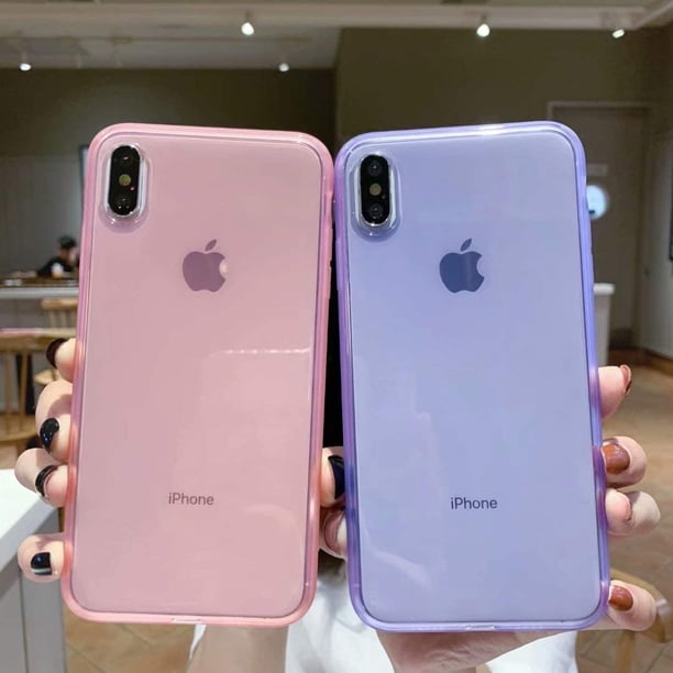 SWAROVSKI iPhone X / XS ケース パープル iPhone Xs Max Clear Case,Matte Shock-Absorption Bumper Edge