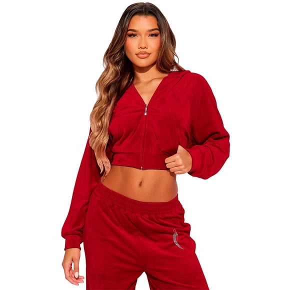 Conjunto Deportivo Dama Shendy Vendy Sudadera Manga Larga Pants Corte Recto Casual
