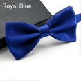thumbnail image 3 of Men Classic Solid Color Bowtie Necktie Tuxedo Wedding Party Adjustable Bow Tie, 3 of 5