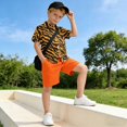 thumbnail image 5 of Dailycode Small Short Sleeve Button Down Shirts Tiger Print Casual Shirt 3-10 Years, 5 of 9